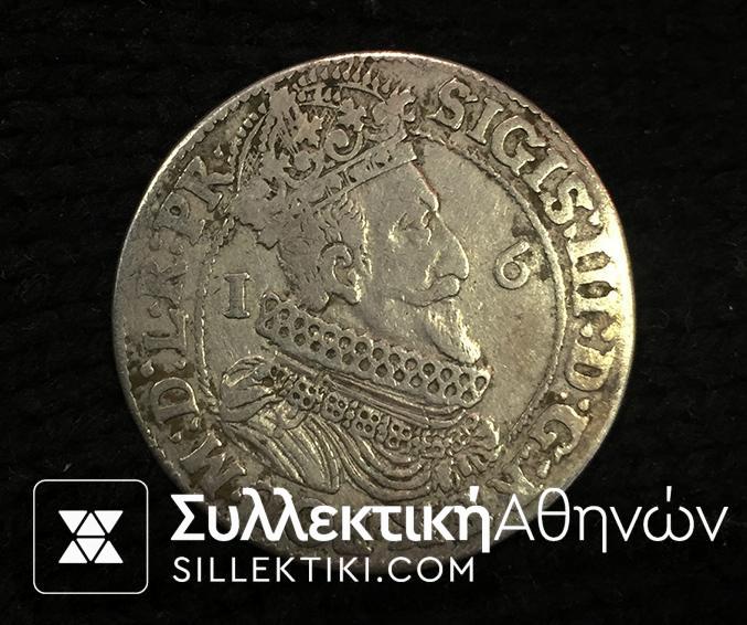 POLAND-LITHUANIA 1/4 Thaler 1623 VF